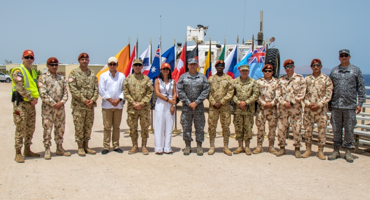 Embajadora de Colombia en Israel, Margarita Manjarrez, visitó la Península del Sinaí, junto con representantes de la Fuerza Multinacional de Paz y Observadores del Tratado de Paz entre Israel y Egipto