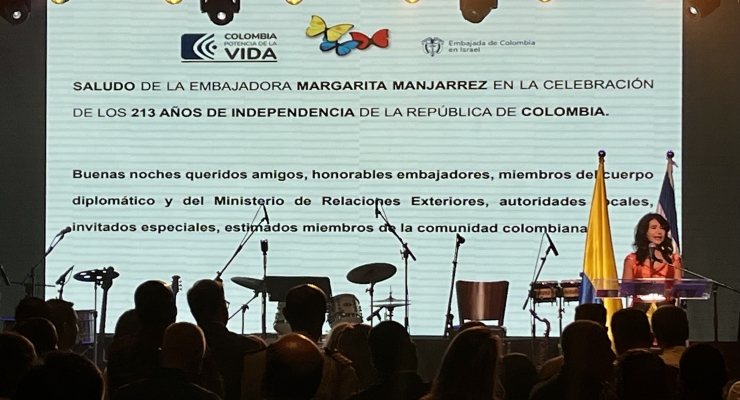Destacando los retos y oportunidades de nuestra nación se celebró en Israel la Independencia de Colombia